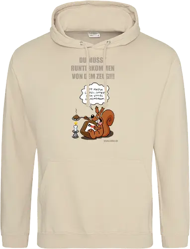 Ruthe - Nutella Eichhorn - Ruthe, Ralph Ruthe, comic, eichhörnchen, Nuss Nugat Creme, sucht - Standard Hoodie