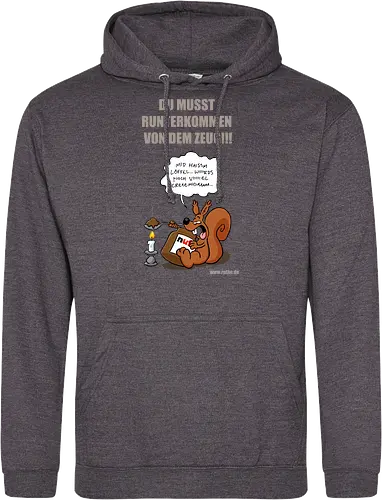 Ruthe - Nutella Eichhorn - Ruthe, Ralph Ruthe, comic, eichhörnchen, Nuss Nugat Creme, sucht - Standard Hoodie