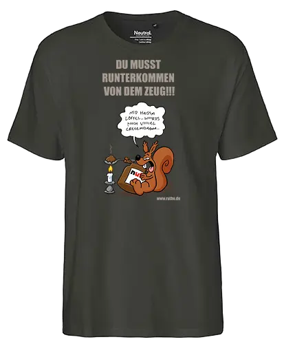 Ruthe - Nutella Eichhorn - Ruthe, Ralph Ruthe, comic, eichhörnchen, Nuss Nugat Creme, sucht - Fairtrade T-Shirt
