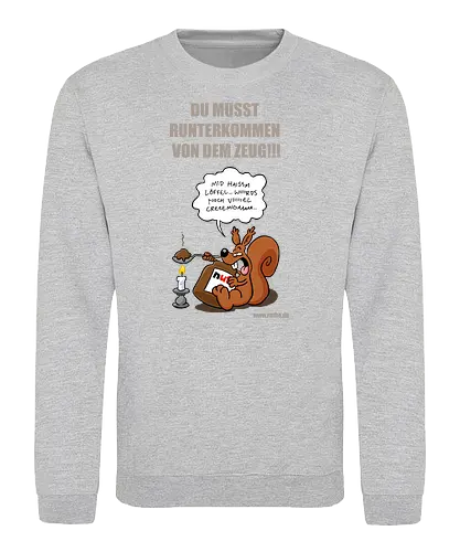 Ruthe - Nutella Eichhorn - Ruthe, Ralph Ruthe, comic, eichhörnchen, Nuss Nugat Creme, sucht - Sweatshirt