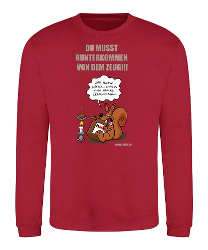 Ruthe - Nutella Eichhorn - Ruthe, Ralph Ruthe, comic, eichhörnchen, Nuss Nugat Creme, sucht - Sweatshirt
