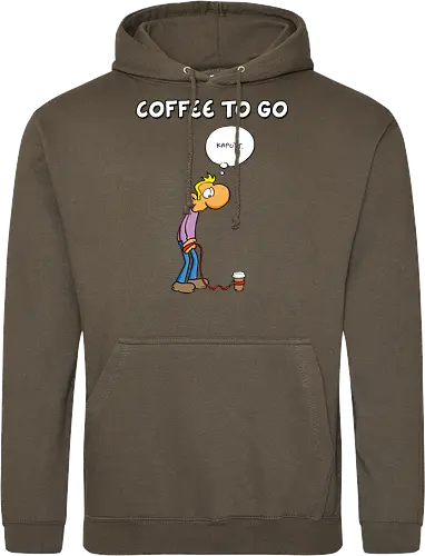 Ruthe - Coffee To Go - Ruthe, Ralph Ruthe, comic, coffee, to go, kaffee, Coffee TOGO - Standard Hoodie