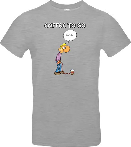 Ruthe - Coffee To Go - Ruthe, Ralph Ruthe, comic, coffee, to go, kaffee, Coffee TOGO - Standard T-Shirt