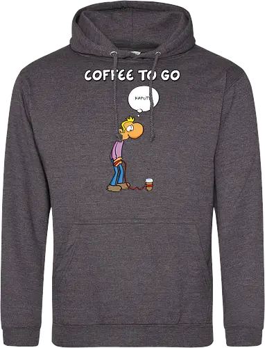 Ruthe - Coffee To Go - Ruthe, Ralph Ruthe, comic, coffee, to go, kaffee, Coffee TOGO - Standard Hoodie