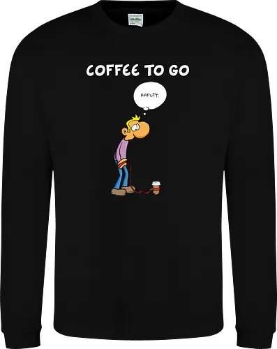 Ruthe - Coffee To Go - Ruthe, Ralph Ruthe, comic, coffee, to go, kaffee, Coffee TOGO - Sweatshirt