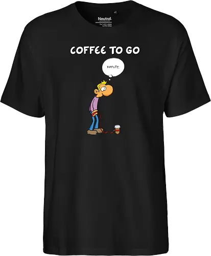Ruthe - Coffee To Go - Ruthe, Ralph Ruthe, comic, coffee, to go, kaffee, Coffee TOGO - Fairtrade T-Shirt