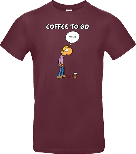 Ruthe - Coffee To Go - Ruthe, Ralph Ruthe, comic, coffee, to go, kaffee, Coffee TOGO - Standard T-Shirt
