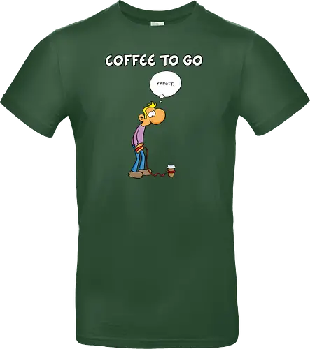 Ruthe - Coffee To Go - Ruthe, Ralph Ruthe, comic, coffee, to go, kaffee, Coffee TOGO - Standard T-Shirt
