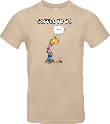 Ruthe - Coffee To Go - Ruthe, Ralph Ruthe, comic, coffee, to go, kaffee, Coffee TOGO - Standard T-Shirt