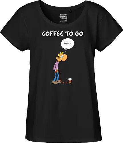 Ruthe - Coffee To Go - Ruthe, Ralph Ruthe, comic, coffee, to go, kaffee, Coffee TOGO - Fairtrade Girl Shirt