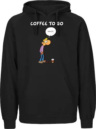 Ruthe - Coffee To Go - Ruthe, Ralph Ruthe, comic, coffee, to go, kaffee, Coffee TOGO - Fairtrade Hoodie