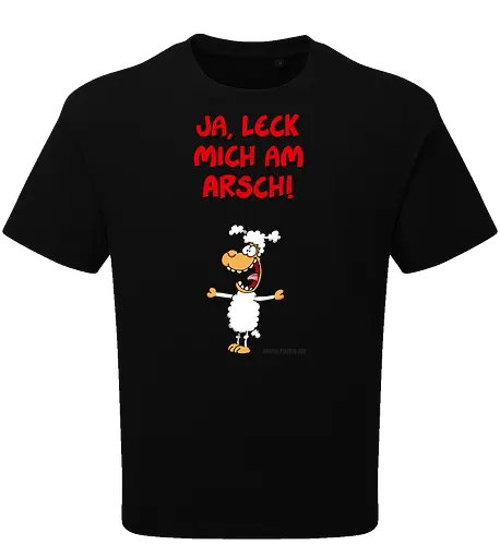 Ruthe - Schaf - Ruthe, Ralph Ruthe, comic, schaf, Ja Leck mich am Arsch, Leck mich am Arsch - Oversize T-Shirt