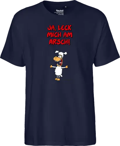 Ruthe - Schaf - Ruthe, Ralph Ruthe, comic, schaf, Ja Leck mich am Arsch, Leck mich am Arsch - Fairtrade T-Shirt