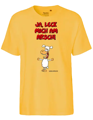 Ruthe - Schaf - Ruthe, Ralph Ruthe, comic, schaf, Ja Leck mich am Arsch, Leck mich am Arsch - Fairtrade T-Shirt