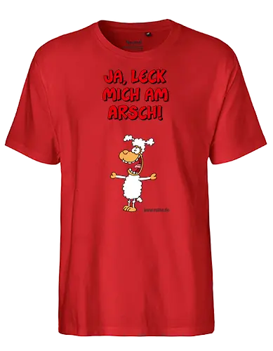 Ruthe - Schaf - Ruthe, Ralph Ruthe, comic, schaf, Ja Leck mich am Arsch, Leck mich am Arsch - Fairtrade T-Shirt