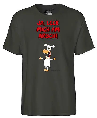 Ruthe - Schaf - Ruthe, Ralph Ruthe, comic, schaf, Ja Leck mich am Arsch, Leck mich am Arsch - Fairtrade T-Shirt