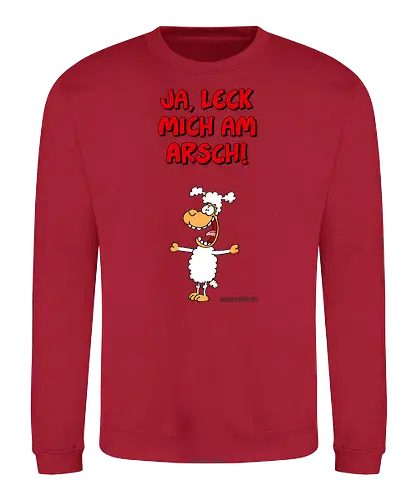 Ruthe - Schaf - Ruthe, Ralph Ruthe, comic, schaf, Ja Leck mich am Arsch, Leck mich am Arsch - Sweatshirt