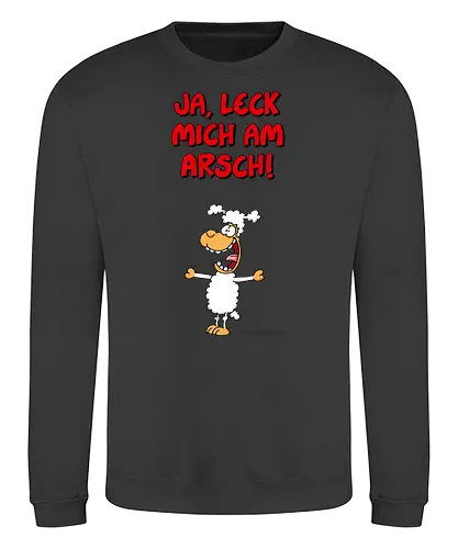 Ruthe - Schaf - Ruthe, Ralph Ruthe, comic, schaf, Ja Leck mich am Arsch, Leck mich am Arsch - Sweatshirt