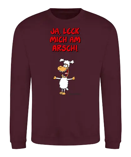 Ruthe - Schaf - Ruthe, Ralph Ruthe, comic, schaf, Ja Leck mich am Arsch, Leck mich am Arsch - Sweatshirt