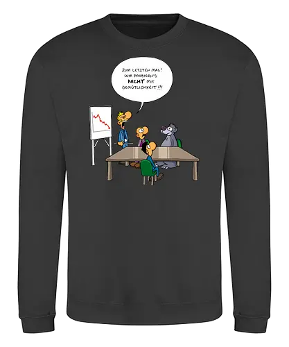 Ruthe - Gemütlichkeit - Ruthe, Ralph Ruthe, comic, Gemütlich, balu, dschungelbuch, mashup, Meeting, busiConsoles - Sweatshirt