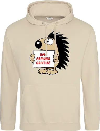Ruthe - Gratisumarmung - Ruthe, Ralph Ruthe, comic, igel, hug, Gratisumarmung, umarmung - Standard Hoodie