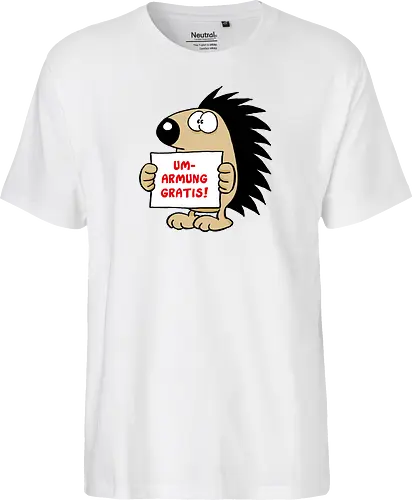 Ruthe - Gratisumarmung - Ruthe, Ralph Ruthe, comic, igel, hug, Gratisumarmung, umarmung - Fairtrade T-Shirt
