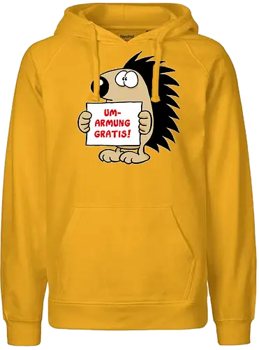 Ruthe - Gratisumarmung - Ruthe, Ralph Ruthe, comic, igel, hug, Gratisumarmung, umarmung - Fairtrade Hoodie