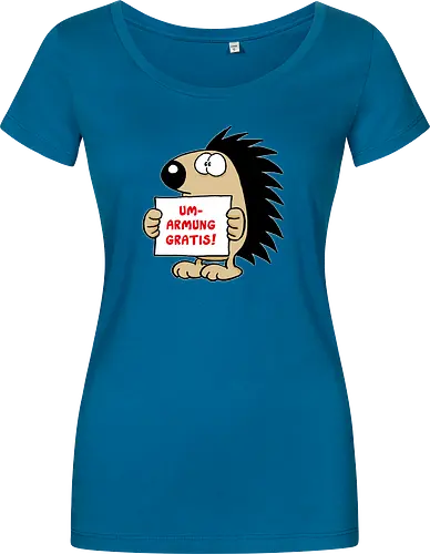 Ruthe - Gratisumarmung - Ruthe, Ralph Ruthe, comic, igel, hug, Gratisumarmung, umarmung - Women T-Shirt