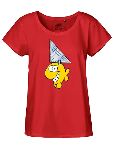 Ruthe - Hai - Ruthe, Ralph Ruthe, comic, Haifisch, fisch, fun, Geodreieck - Fairtrade Girl Shirt