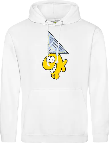 Ruthe - Hai - Ruthe, Ralph Ruthe, comic, Haifisch, fisch, fun, Geodreieck - Standard Hoodie