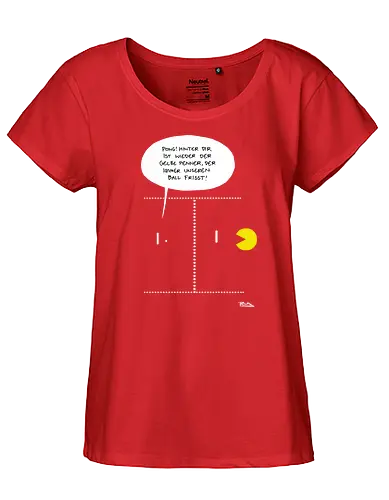 Ruthe - Pong - Ruthe, Ralph Ruthe, comic, Pong, mashup, Retrogaming - Fairtrade Girl Shirt