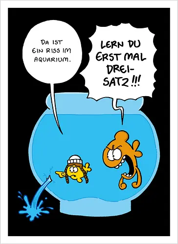 Ruthe - Riss im Aquarium