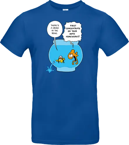 Ruthe - Crack in the Bowl - Ruthe, Ralph Ruthe, comic, crack, Fishbowl, Math, Homework, fish - Standard T-Shirt