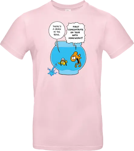 Ruthe - Crack in the Bowl - Ruthe, Ralph Ruthe, comic, crack, Fishbowl, Math, Homework, fish - Standard T-Shirt