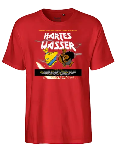 Ruthe - Hartes Wasser Tour - Ruthe, Ralph Ruthe, comic, Hartes Wasser, metal, band, musik, fisch - Fairtrade T-Shirt