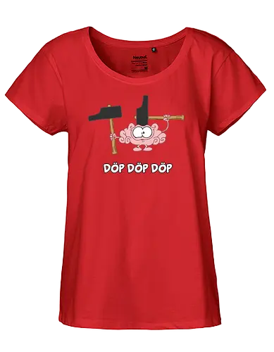 Ruthe - Gehirn - Ruthe, Ralph Ruthe, comic, hammer, hirn, gehirn, Aua, Dörp - Fairtrade Girl Shirt