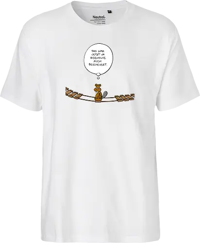 Ruthe - Biberbrücke - Ruthe, Ralph Ruthe, comics, biber, Brücke - Fairtrade T-Shirt