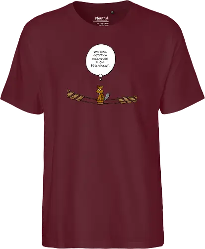 Ruthe - Biberbrücke - Ruthe, Ralph Ruthe, comics, biber, Brücke - Fairtrade T-Shirt