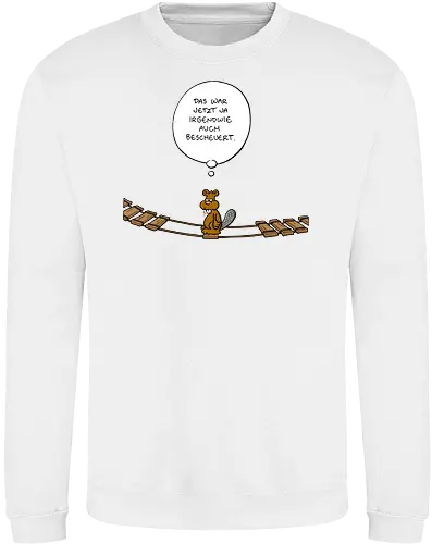 Ruthe - Biberbrücke - Ruthe, Ralph Ruthe, comics, biber, Brücke - Sweatshirt