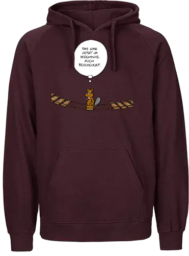 Ruthe - Biberbrücke - Ruthe, Ralph Ruthe, comics, biber, Brücke - Fairtrade Hoodie