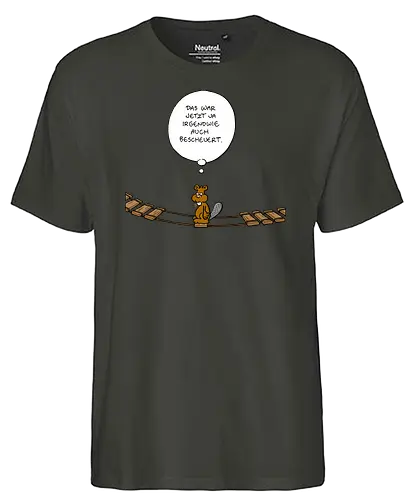 Ruthe - Biberbrücke - Ruthe, Ralph Ruthe, comics, biber, Brücke - Fairtrade T-Shirt