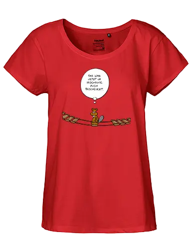 Ruthe - Biberbrücke - Ruthe, Ralph Ruthe, comics, biber, Brücke - Fairtrade Girl Shirt