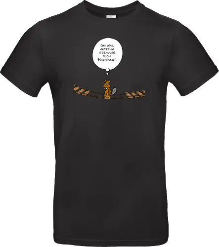 Ruthe - Biberbrücke - Ruthe, Ralph Ruthe, comics, biber, Brücke - Standard T-Shirt