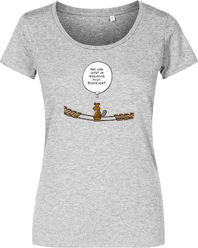Ruthe - Biberbrücke - Ruthe, Ralph Ruthe, comics, biber, Brücke - Women T-Shirt
