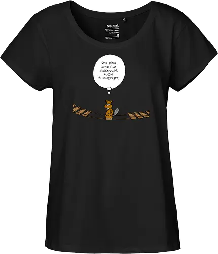 Ruthe - Biberbrücke - Ruthe, Ralph Ruthe, comics, biber, Brücke - Fairtrade Girl Shirt