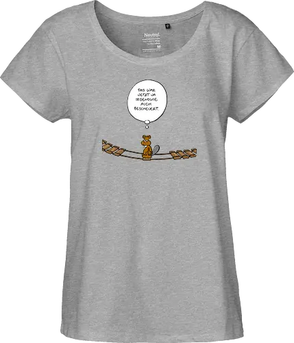 Ruthe - Biberbrücke - Ruthe, Ralph Ruthe, comics, biber, Brücke - Fairtrade Girl Shirt