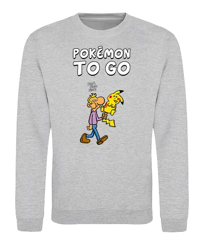 Ruthe - Poke to Go - Ruthe, Ralph Ruthe, comic, pocket, mon, to go, gaming, mashup - Sweatshirt