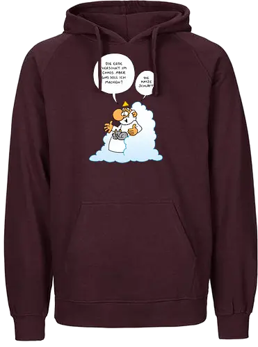 Ruthe - Gottkatze - Ruthe, Ralph Ruthe, katze, gott, comic, Gottkatze - Fairtrade Hoodie