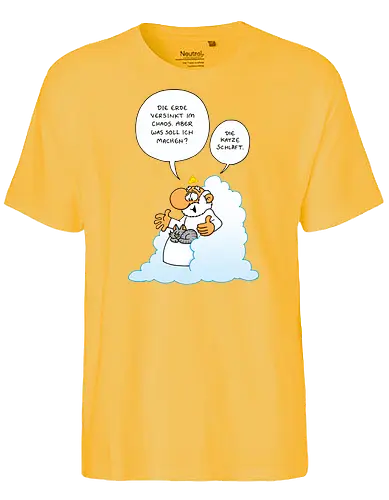 Ruthe - Gottkatze - Ruthe, Ralph Ruthe, katze, gott, comic, Gottkatze - Fairtrade T-Shirt