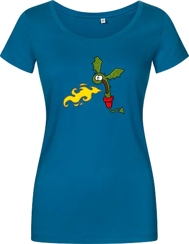 Ruthe - Kaktusdrache - Ruthe, Ralph Ruthe, comic, kaktus, drache, Kaktusdrache - Women T-Shirt